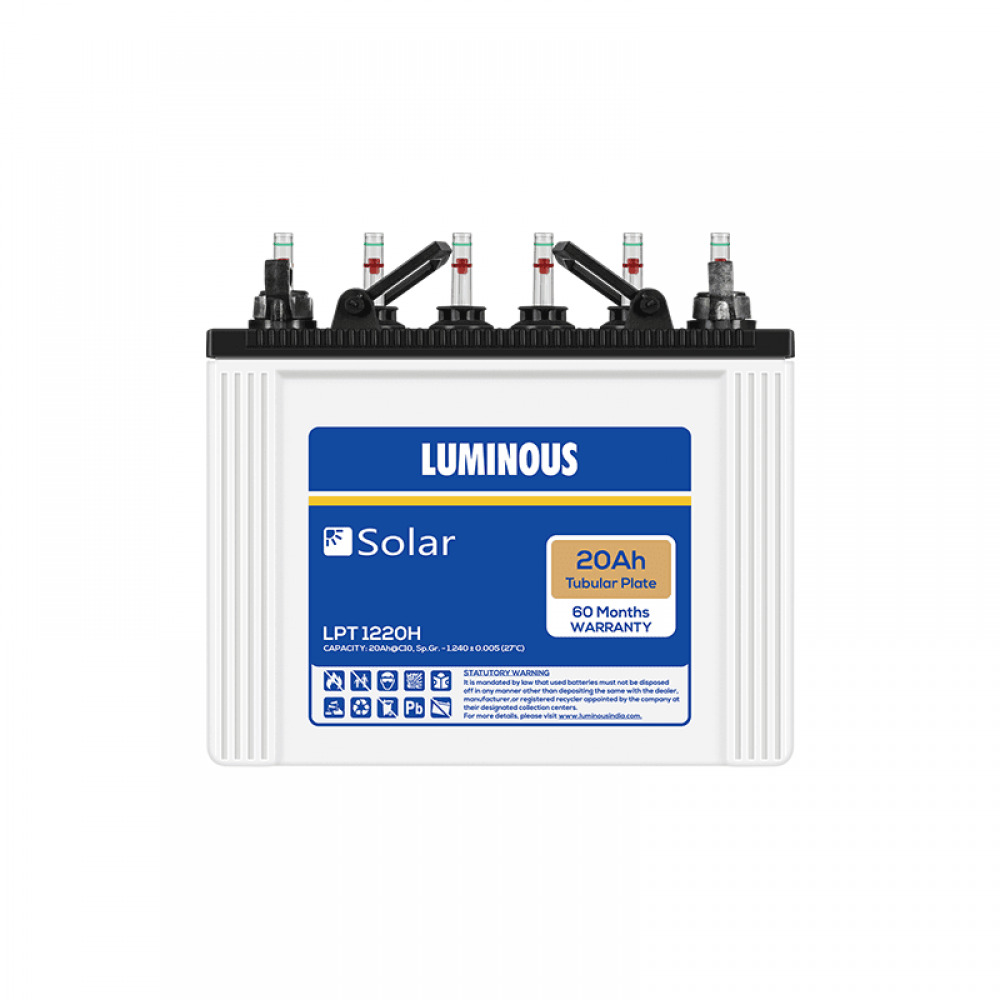 LUMINOUS SOLAR 20AH BATTERY | LPT1220H